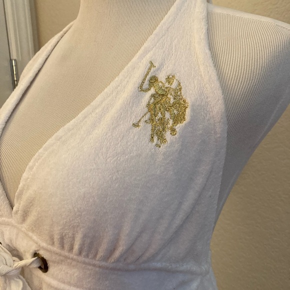 U.S. Polo Assn. White Terrycloth Dress with Gold Label - Picture 3 of 5